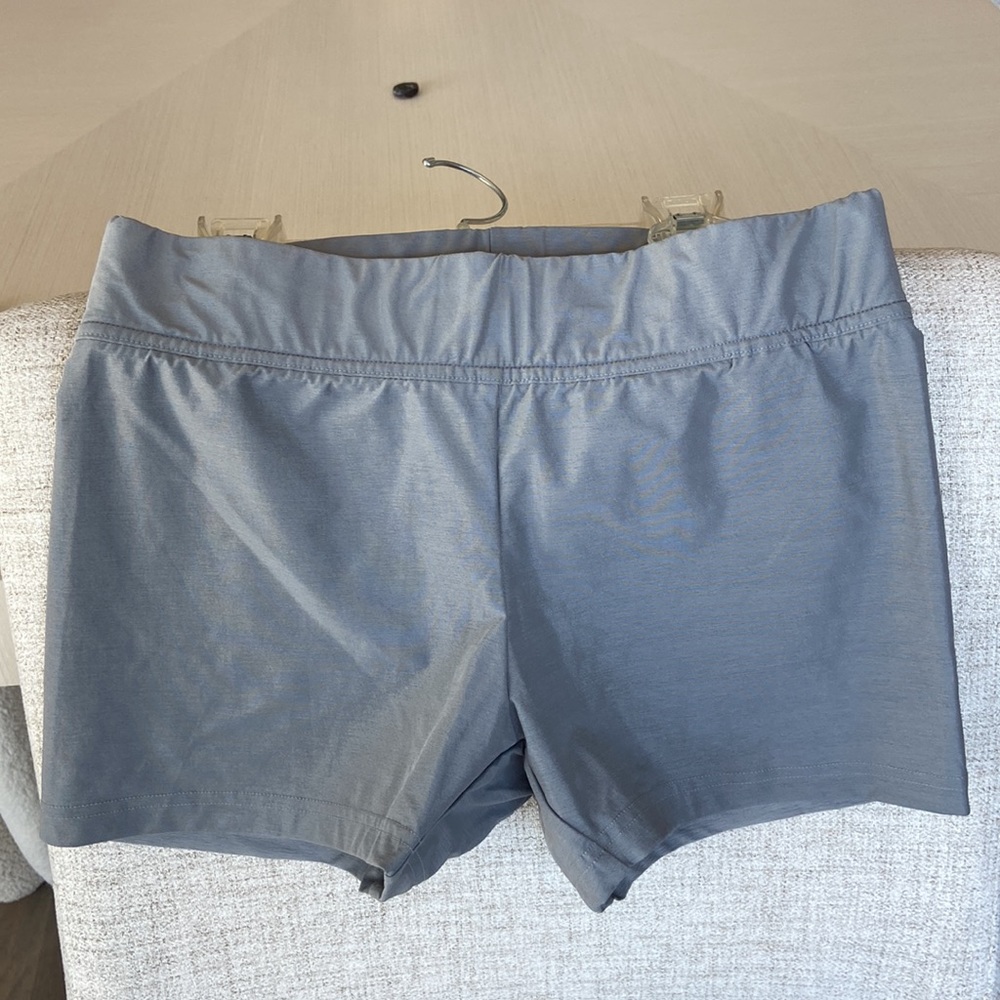 Adidas Athletic Shorts Silver Grey